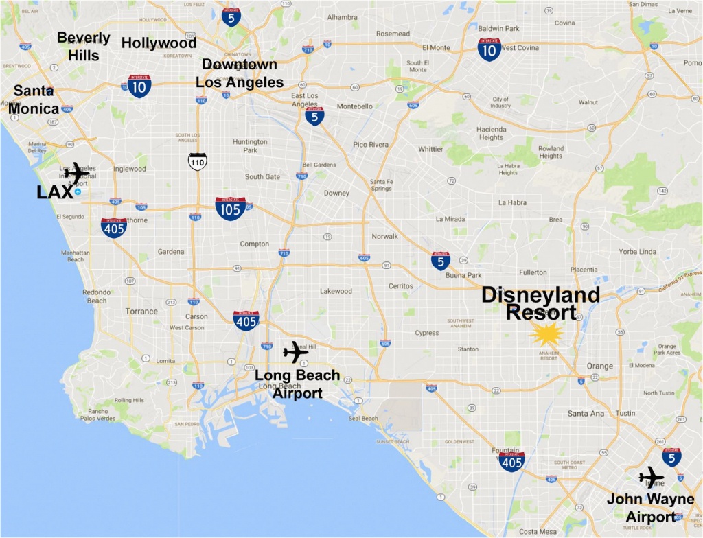 Map Of Anaheim California Area Maps Of The Disneyland Resort - Anaheim California Map