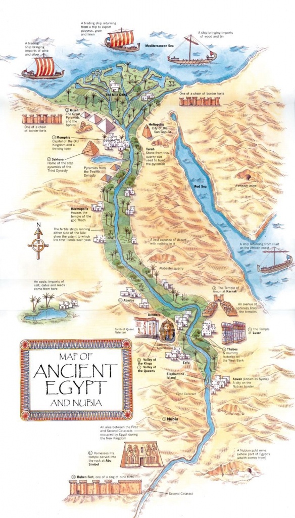 Map Of Ancient Egypt &amp;amp; Nubia. Mystery Of History Volume 1, Lesson 11 - Ancient Egypt Map Printable