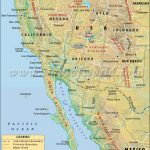 Map Of California And Mexico   Map Of Southern California And Northern Mexico