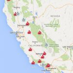 Map Of California. Map Of Fires In Northern California – California   Anaheim California Map