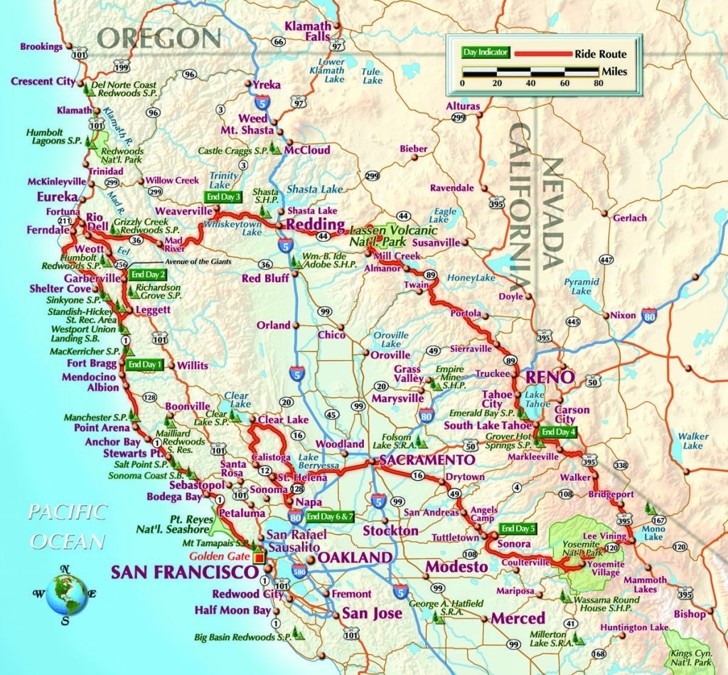 Map Of California. Northern California Road Map – California Map In - Map Of Northern California Cities And Towns