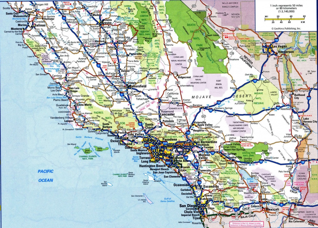 Map Of California Roads And Travel Information | Download Free Map - California Road Map Free