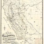 Map Of California, Showing The Railroad System 1871. Published   Ono California Map