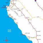 Map Of California's Central Coast   Big Sur, Carmel, Monterey   Map Of California Coast Cities