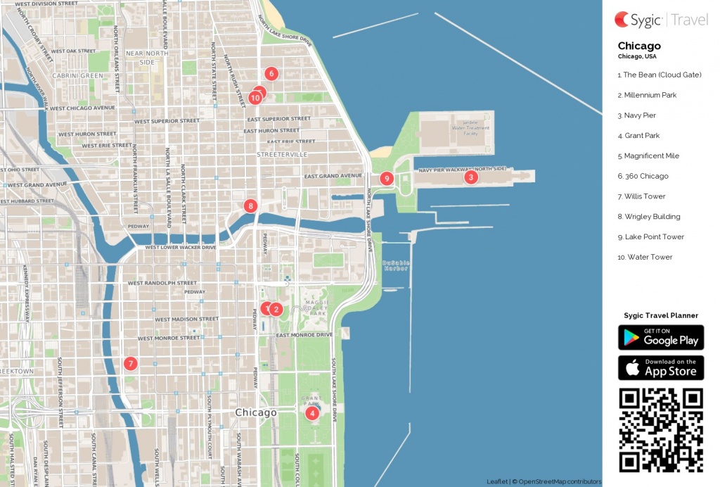 Map Of Chicago Printable Tourist 87318 Png Filetype | D1Softball - Printable Map Of Downtown Chicago Attractions