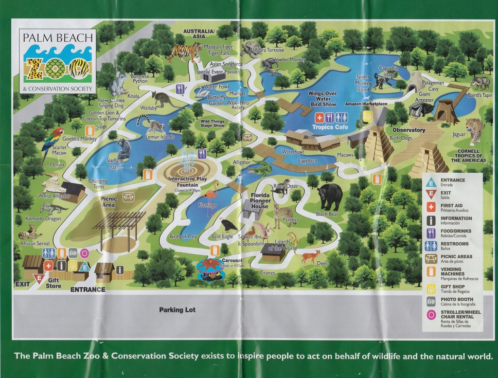 Map Of Complex | Palm Beach Zoo | Palm Beach, Map, Beach - Zoos In Florida Map