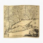 Map Of Connecticut And Parts Adjacent (1780)" Photographic Print   Printable Map Of Long Island