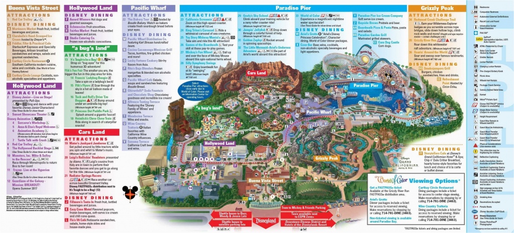 Map Of Disney California Adventure Park | Secretmuseum - Disney World California Map