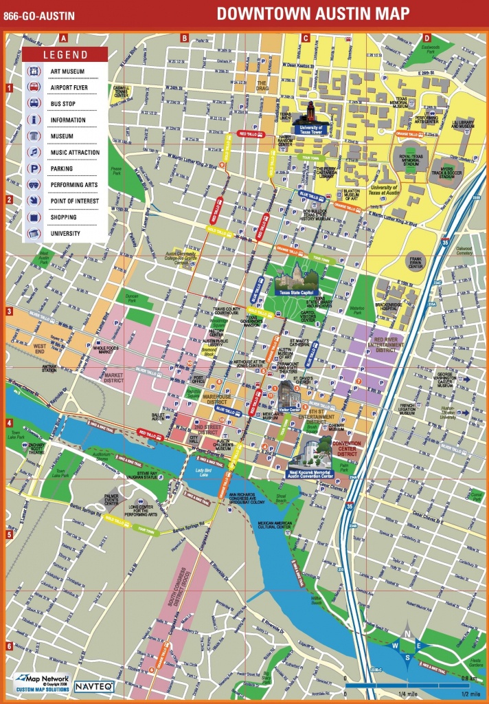 Map Of Downtown Austin - Map Downtown Austin (Texas - Usa) - Austin Texas Map