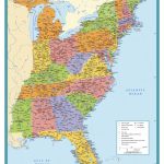 Map Of East Coast Usa States With Cities Map United States Printable   Printable Map Of Usa With States And Cities