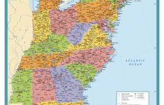 Us Map With Cities And States Printable