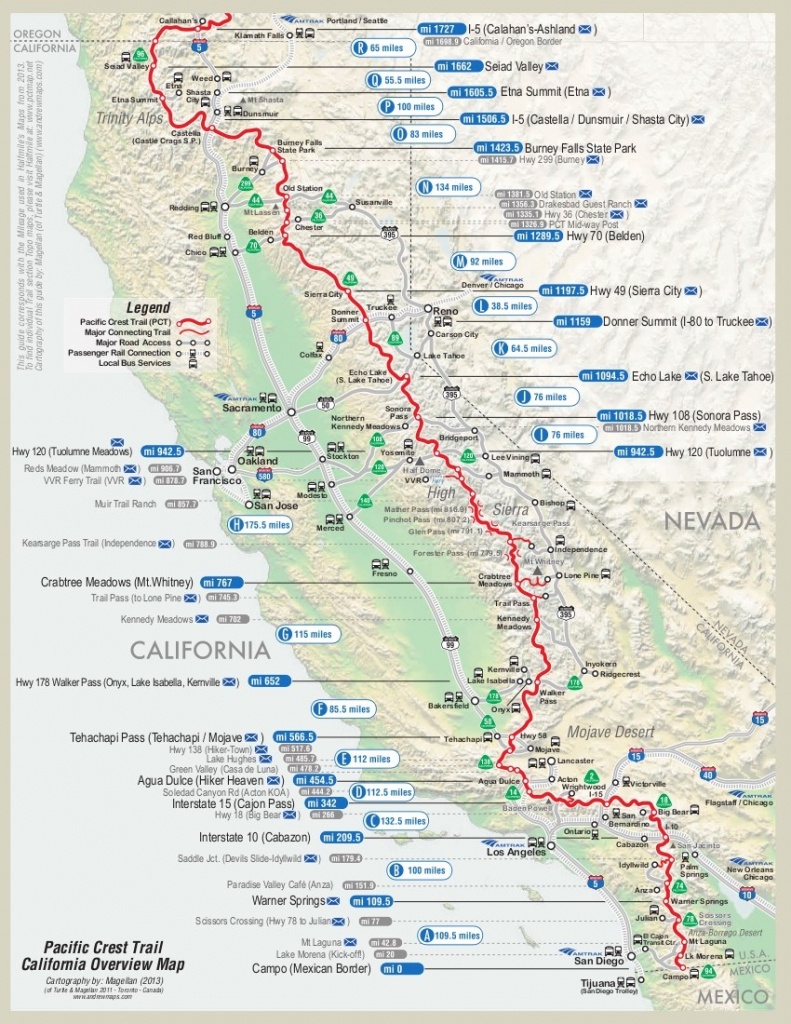 california trail map