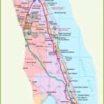 Map Of Florida East Coast   Map Of Eastern Florida Beaches