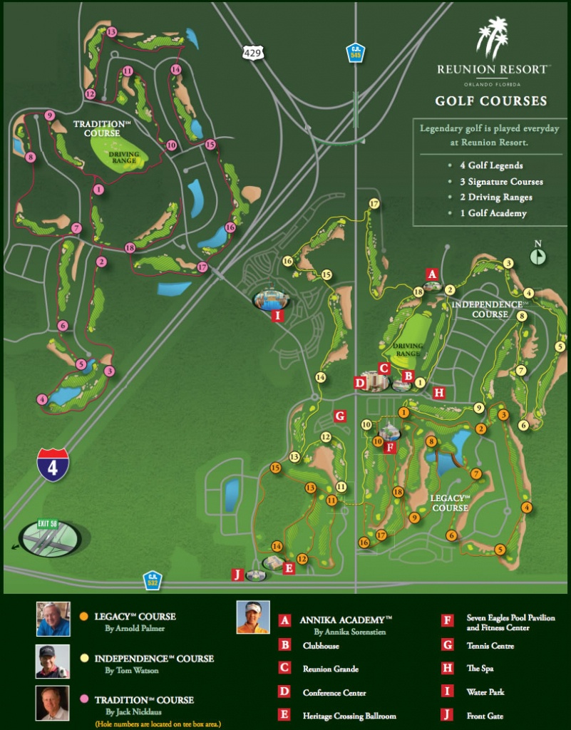 Map Of Florida Golf Courses - Capitalsource - Map Of Central Florida Golf Courses