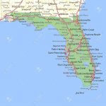 Map Of Florida. Shows State Borders, Urban Areas, Place Names   City Map Of Palm Harbor Florida