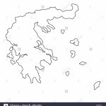 Map Of Greece Black And White Stock Photos & Images   Alamy   Outline Map Of Greece Printable