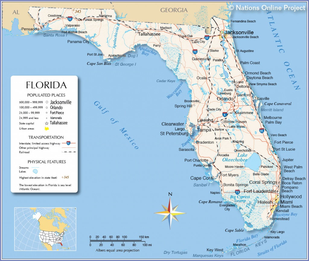 Map Of Gulf Coast Cities And Travel Information | Download Free Map - Map Of Florida Beaches On The Gulf Side