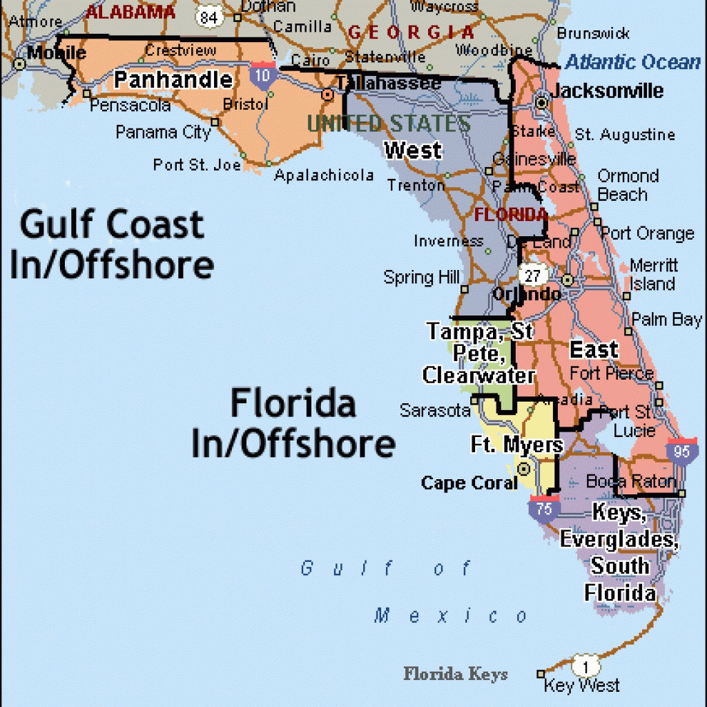 map of florida west coast beaches | printable maps