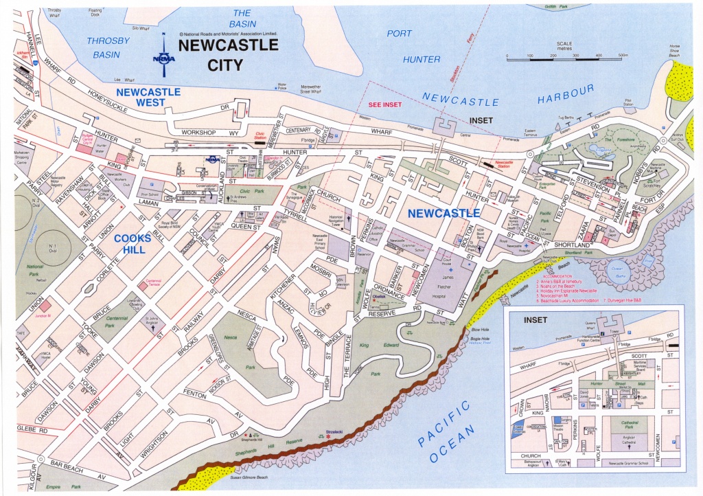 Newcastle Cbd Map - Printable Map Of Newcastle Nsw - Printable Maps