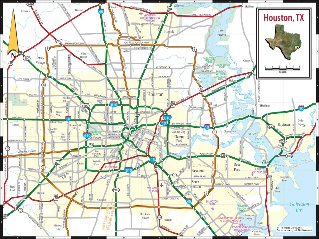 Map Of Houston Texas - Houston On Texas Map (Texas - Usa) - Houston Texas Map