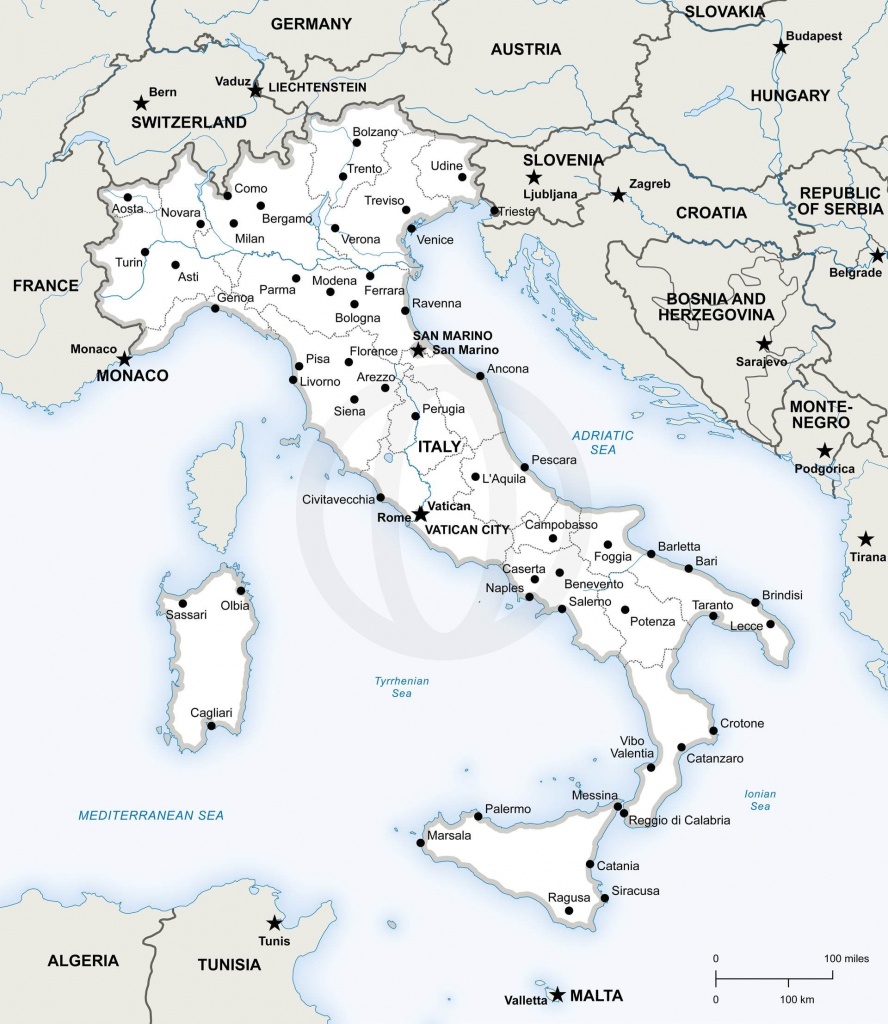 Map Of Italy Political In 2019 | Free Printables | Map Of Italy - Free Printable Map Of Italy