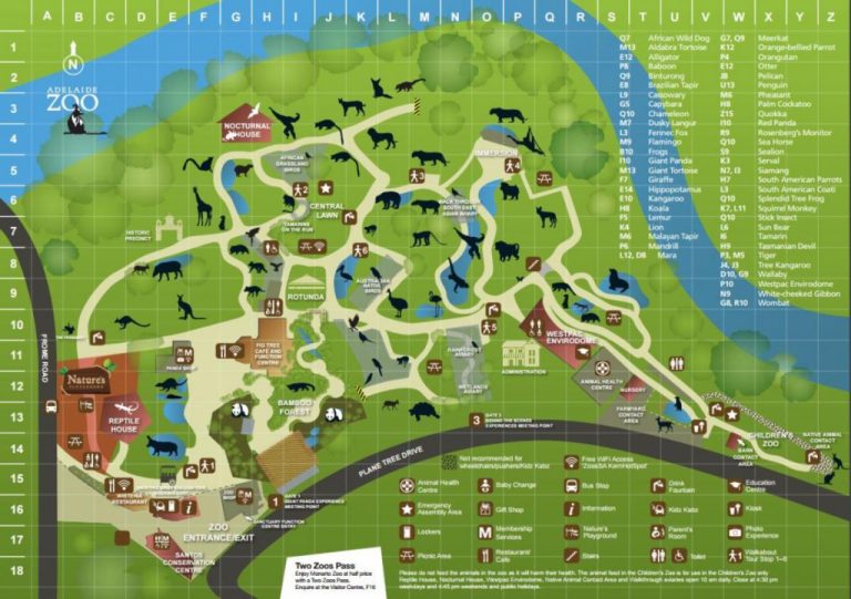 Map Of Jacksonville Zoo And Travel Information | Download Free Map ...