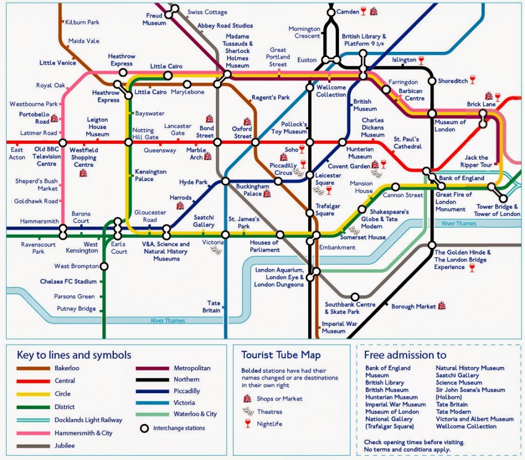 Map Of London Tube - Free Printable Maps - Central London Tube Map Printable