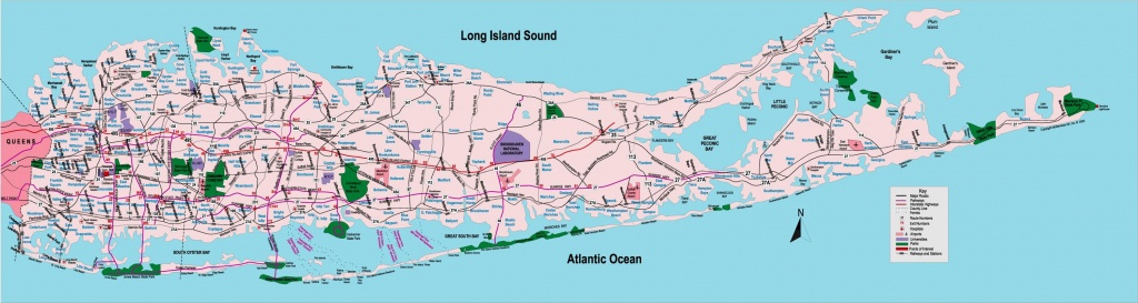 Map Of Long Island Towns - Map Of Long Island Ny Towns (New York - Usa) - Printable Map Of Long Island Ny
