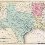 Map Of Louisiana, Texas, And Arkansas *****sold*****   Antique Maps   Texas Louisiana Border Map