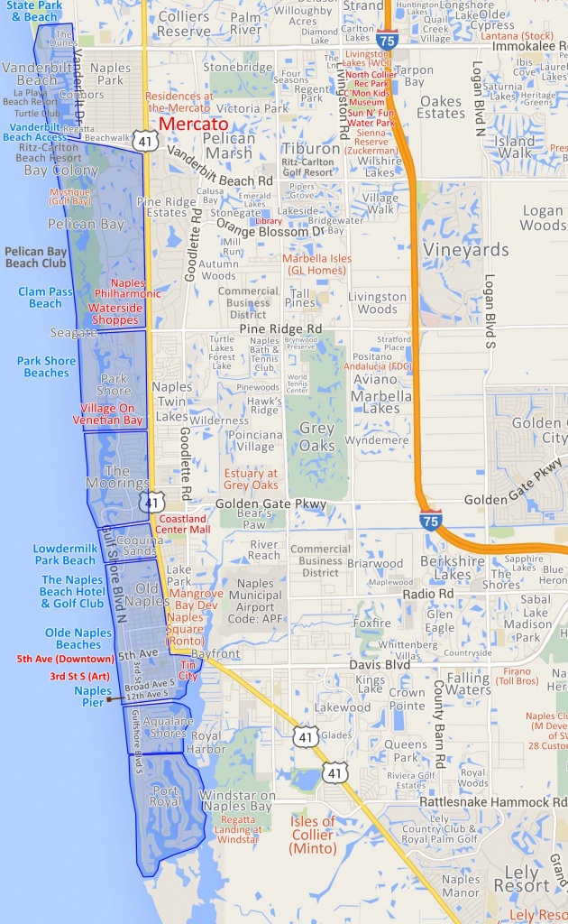 Map Of Map Of Naples – New Countries – New Experiences - Naples Florida Attractions Map