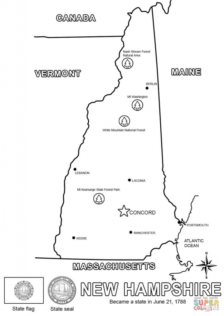 Map Of New Hampshire Coloring Page | Free Printable Coloring Pages - Printable Map Of New Hampshire