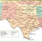 Map Of New Mexico, Oklahoma And Texas   Road Map Of Texas Cities And Towns