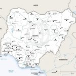 Map Of Nigeria Political   Printable Map Of Nigeria
