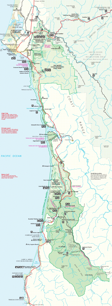 Map Of Northern California Redwood Forest – Map Of Usa District - California Redwood Parks Map