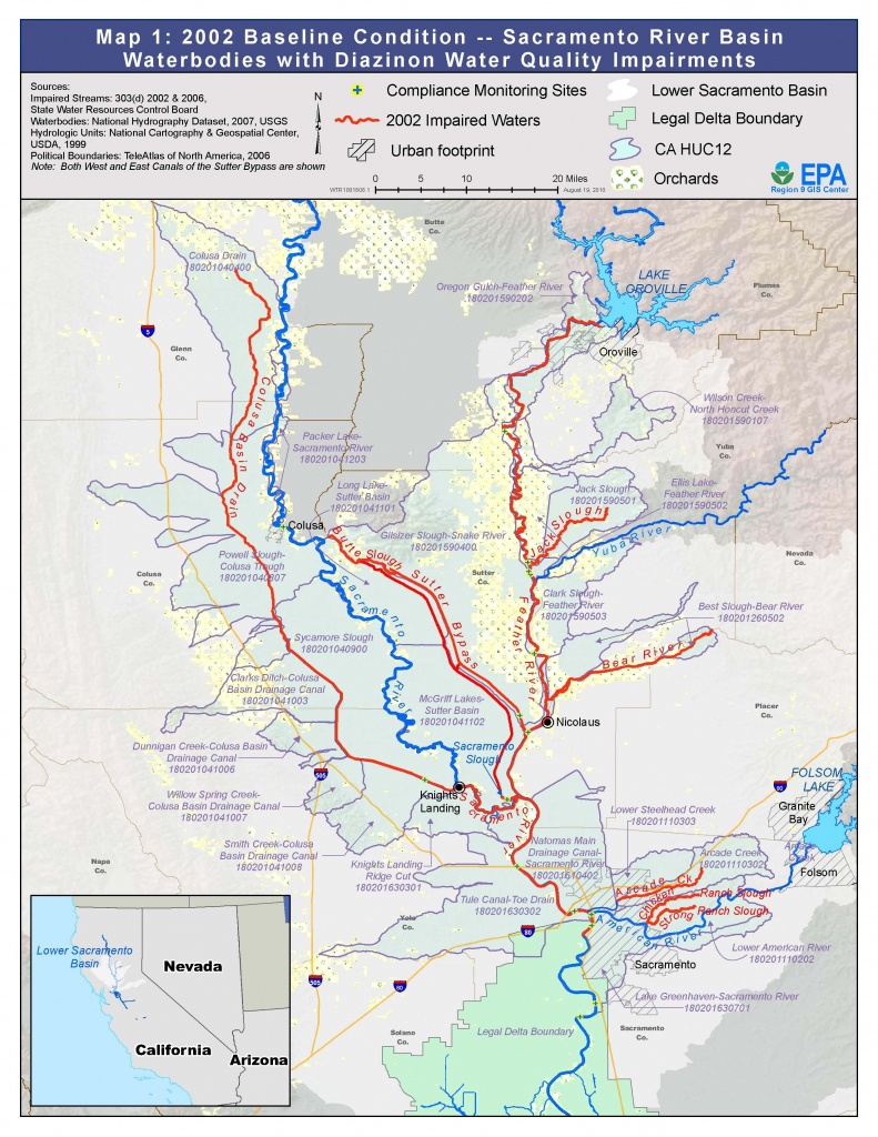 Map Of Northern California Waterways – Map Of Usa District - California Waterways Map