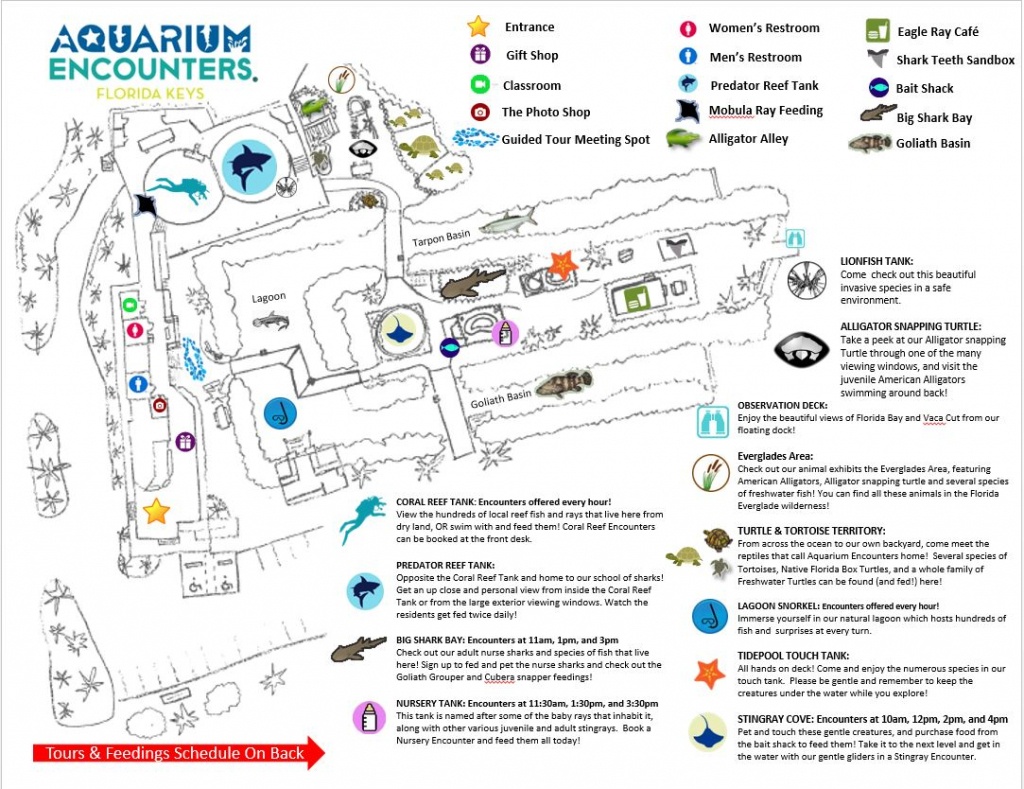 Map Of Our Park - Florida Keys Aquarium Encounters - Florida Aquarium Map