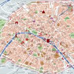 Map Of Paris Tourist Attractions, Sightseeing & Tourist Tour   Paris Street Map Printable