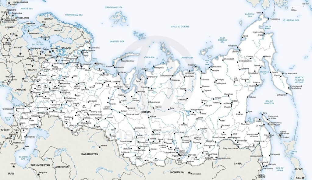 Map Of Russia Political - Printable Map Of Russia