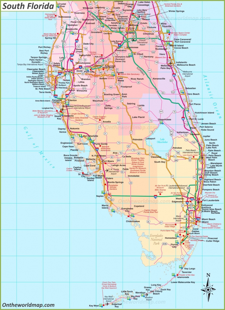 Map Of South Florida - Map Of South Florida Towns