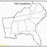 Map Of Southeast Printable Blank Us Road Southeastern Lovely The   Printable Map Of Southeast Us
