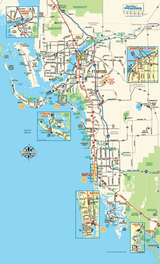 Map Of Southwest Florida - Welcome Guide-Map To Fort Myers &amp;amp; Naples - Naples On A Map Of Florida