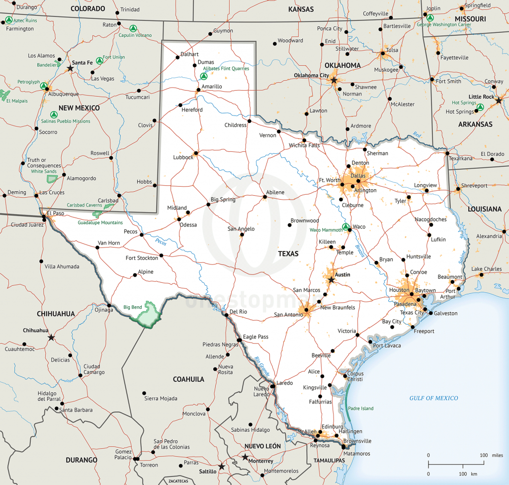 Map Of Texas Defined Plus - Map Of Texas