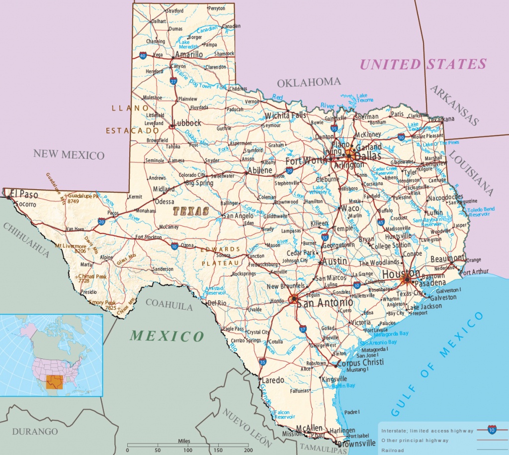 Map Of Texas - Multimodal - Map Of Texas And Arkansas