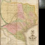 Map Of Texas With Parts Of The Adjoining States Compiledstephen   Vintage Texas Maps For Sale
