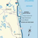 Map Of The Atlantic Coast Through Northern Florida. | Florida A1A   Florida Coast Map