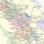 Map Of The Napa Valley Winery California With Cities Photography   Napa Valley California Map