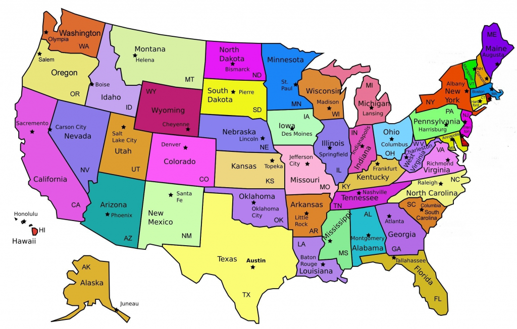 Map Of The Us States Labeled Best A Printable United America With 8 - Map Of The United States With States Labeled Printable