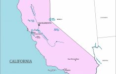 Simple Map Of California