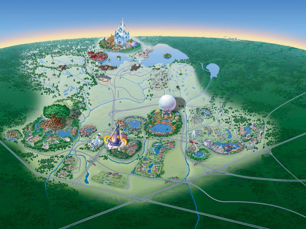 Map Of Walt Disney World Resort - Wdwinfo - Walt Disney Florida Map