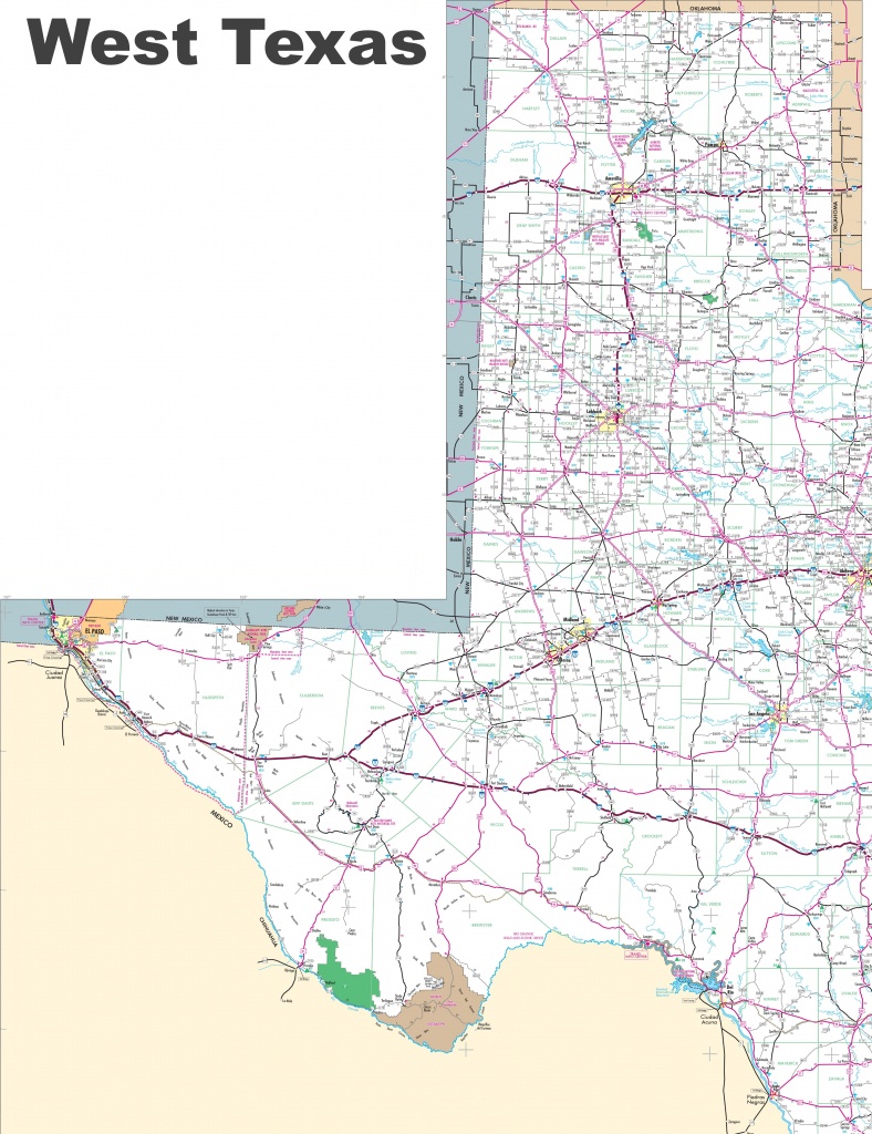 Map Of West Texas - Paris Texas Map